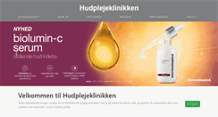Desktop Screenshot of hudplejeklinikken.dk